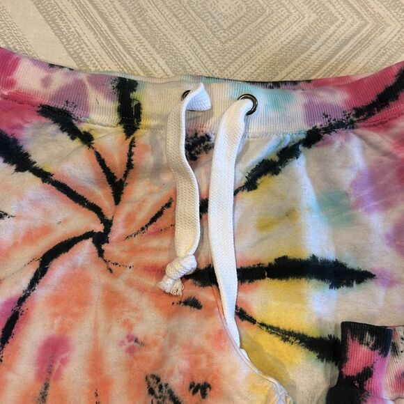 Prince Peter Collection Women’s Tie Dye Colorful Drawstring Joggers - Size S - Picture 4 of 7